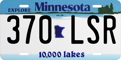 MN license plate 370LSR