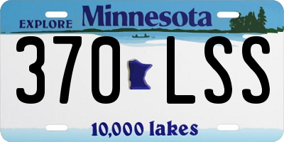 MN license plate 370LSS