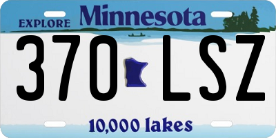 MN license plate 370LSZ