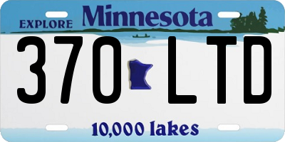 MN license plate 370LTD