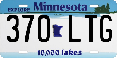 MN license plate 370LTG