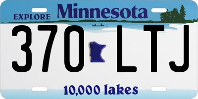 MN license plate 370LTJ