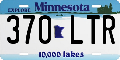 MN license plate 370LTR