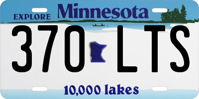 MN license plate 370LTS