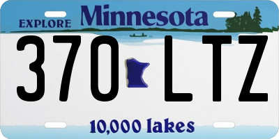 MN license plate 370LTZ