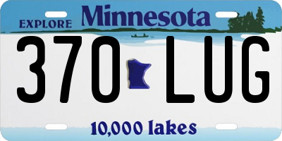 MN license plate 370LUG