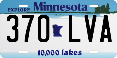 MN license plate 370LVA