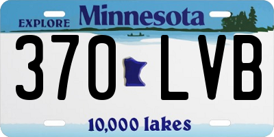 MN license plate 370LVB