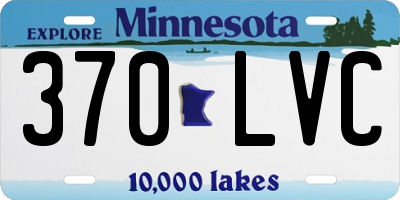 MN license plate 370LVC
