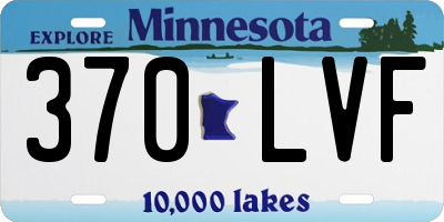 MN license plate 370LVF