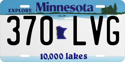 MN license plate 370LVG