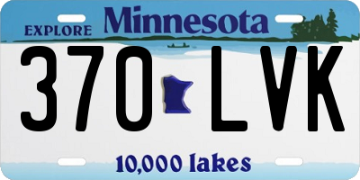 MN license plate 370LVK