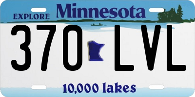 MN license plate 370LVL