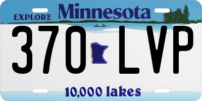 MN license plate 370LVP