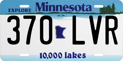 MN license plate 370LVR