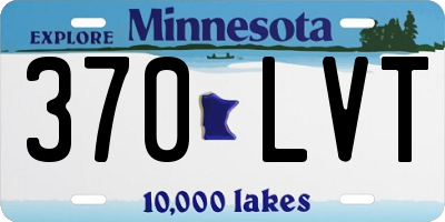 MN license plate 370LVT