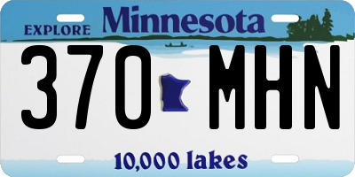 MN license plate 370MHN