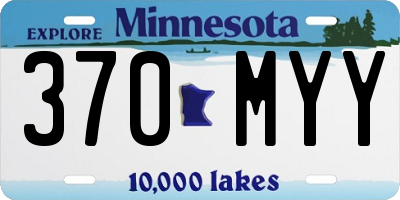 MN license plate 370MYY