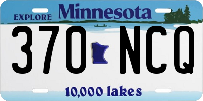 MN license plate 370NCQ