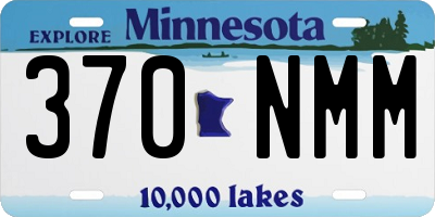 MN license plate 370NMM
