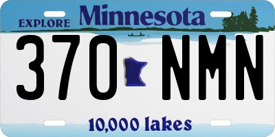 MN license plate 370NMN