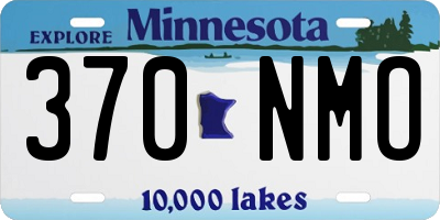 MN license plate 370NMO