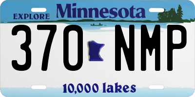 MN license plate 370NMP