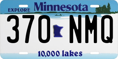 MN license plate 370NMQ
