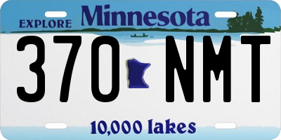 MN license plate 370NMT