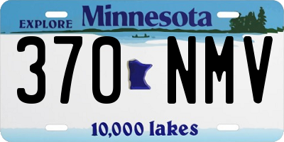 MN license plate 370NMV