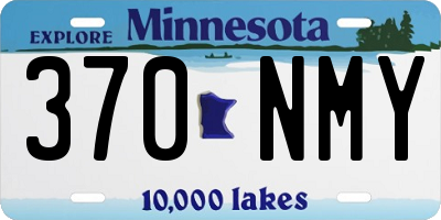 MN license plate 370NMY