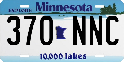 MN license plate 370NNC