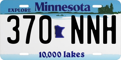 MN license plate 370NNH