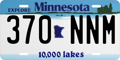 MN license plate 370NNM