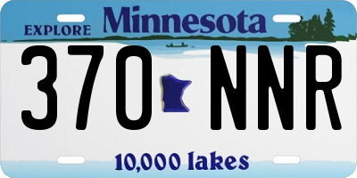 MN license plate 370NNR