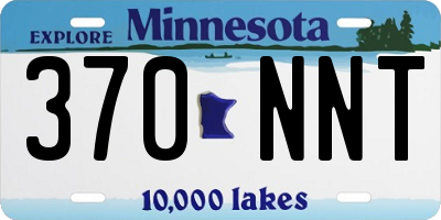 MN license plate 370NNT