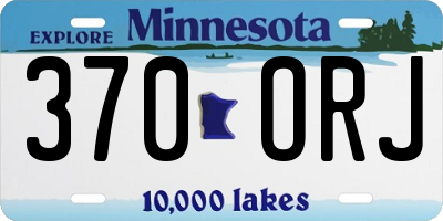 MN license plate 370ORJ
