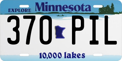MN license plate 370PIL