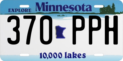 MN license plate 370PPH