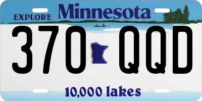 MN license plate 370QQD