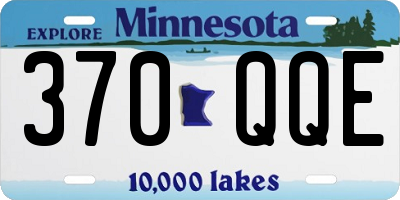 MN license plate 370QQE