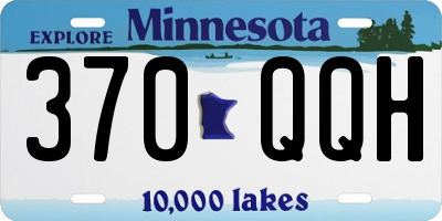 MN license plate 370QQH