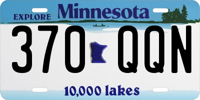 MN license plate 370QQN