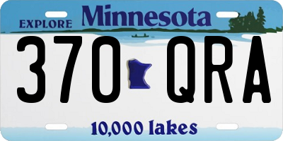 MN license plate 370QRA