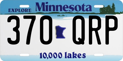 MN license plate 370QRP