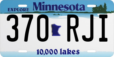 MN license plate 370RJI