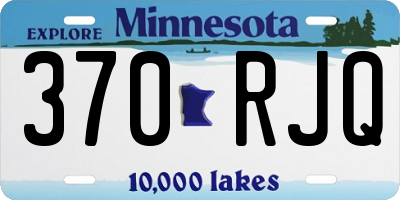 MN license plate 370RJQ