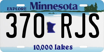 MN license plate 370RJS
