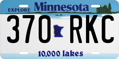 MN license plate 370RKC