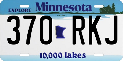 MN license plate 370RKJ